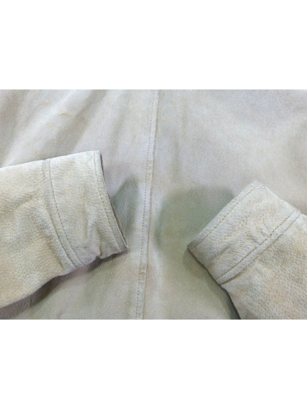 VTG Wilsons Leather Womens Tan Suede Jacket M Genuine Leather Full Zip Classic S - Picture 16 of 16
